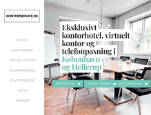 Tablet Screenshot of kontorservice.dk